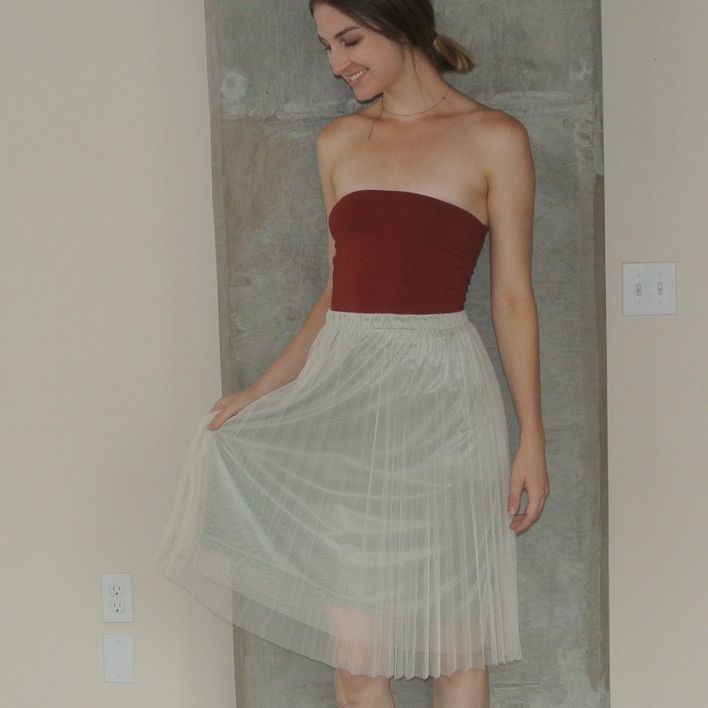 Moon Collection Pleated Skirt